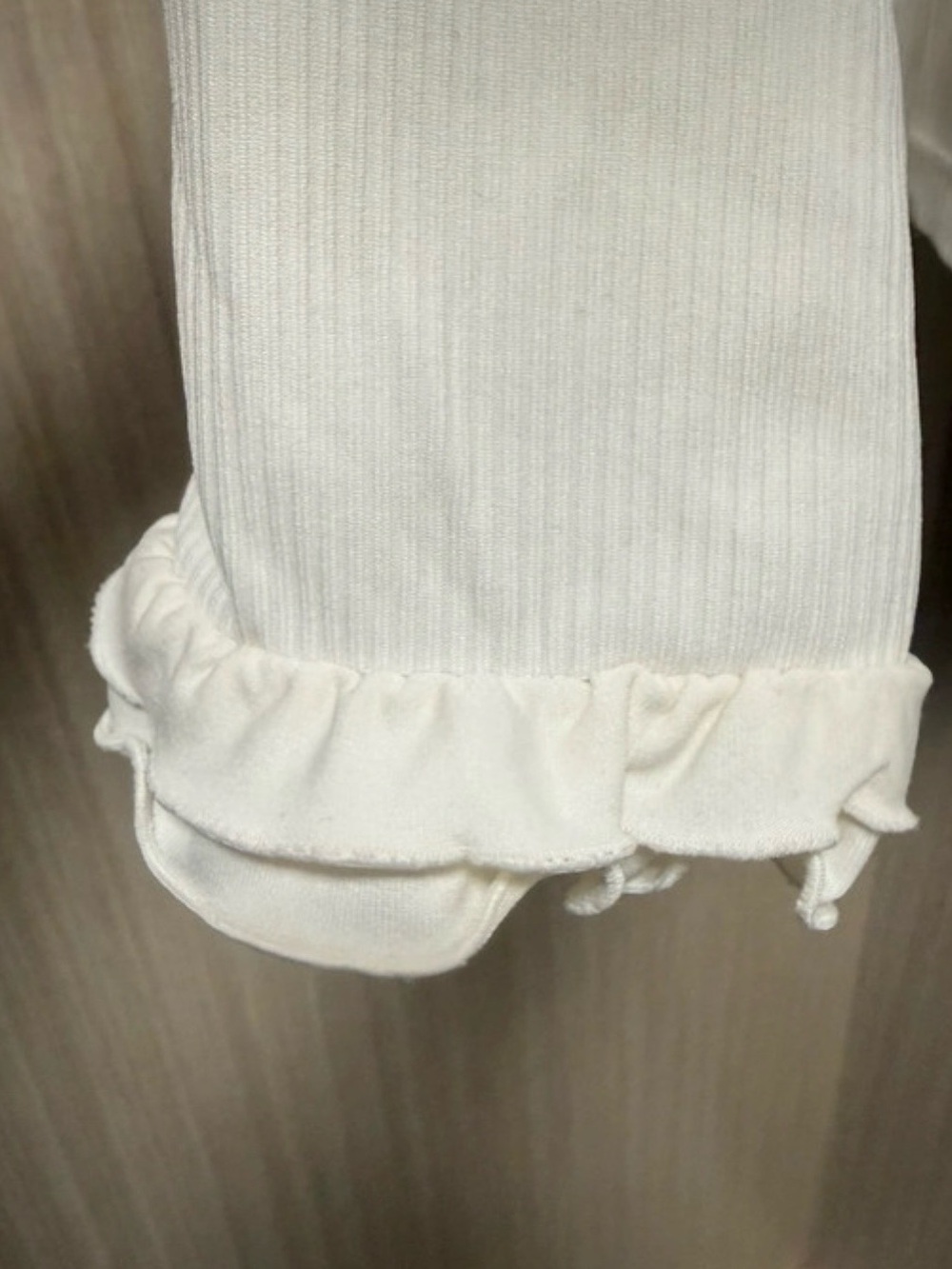 Cache Ivory Ruffle-Trim Button Down Top - Picture 3 of 4